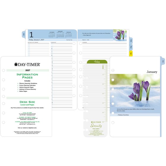 Day-Timer® Serenity January 2027 – December 2027 Two Page Per Day