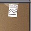 Prestige Colored Cork Bulletin Board, 3' x 2', Graphite Finish Frame thumbnail images 2 of 4