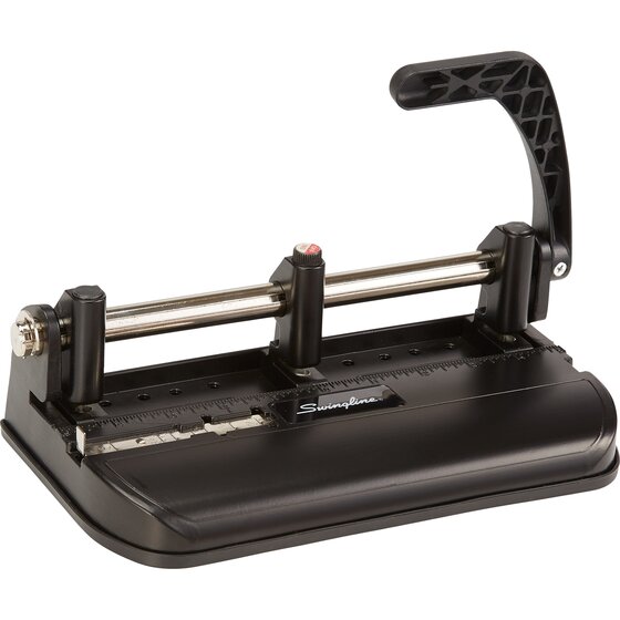 Swingline® Lever Handle Heavy Duty Punch, 2-7 Holes, Adjustable