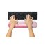 Duo Gel Keyboard Wrist Rest - Loop Design - Pink thumbnail images 5 of 8
