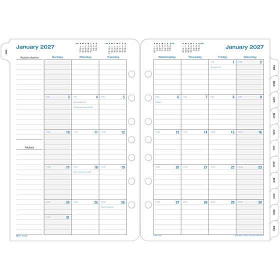Day-Timer® Simply Stated January 2027 – December 2027 Two Page Per Week