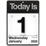 AT-A-GLANCE® 2027 “Today Is” Daily Wall Calendar, Small, 6" x 6" thumbnail images 1 of 5