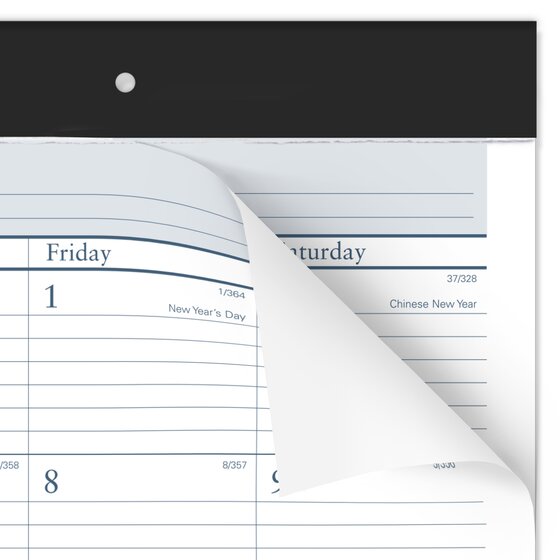 AT-A-GLANCE® 2027 Ruled Monthly Desk Pad Calendar, Standard, 21 3/4