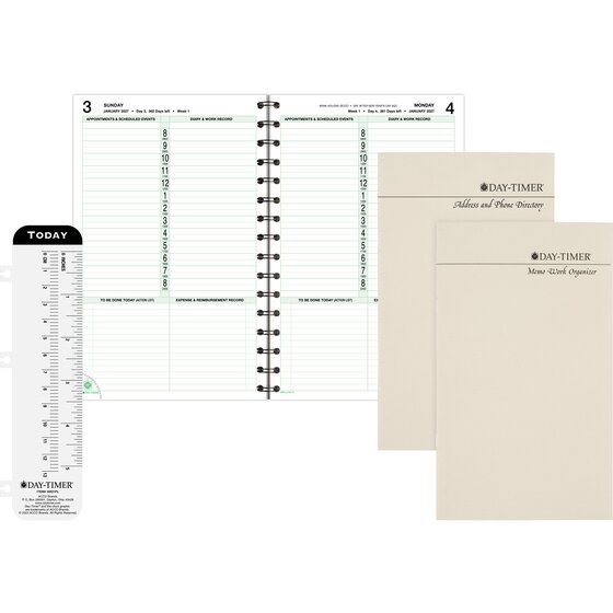 Day-Timer® January 2027 – December 2027 One Page Per Day Planner Refill