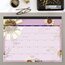 AT-A-GLANCE® 2027 Paper Flowers Monthly Desk Pad Calendar, Standard, 21 3/4" x 17" thumbnail images 2 of 7