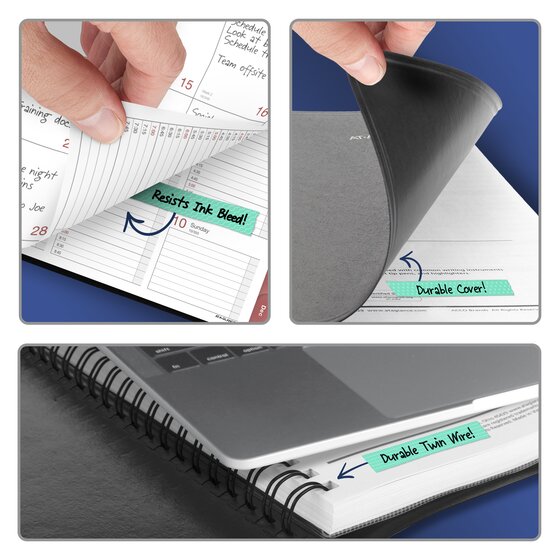 【vacant】Monthly Book 7冊まとめ売り AT-A-GLANCE® 2027 Weekly Monthly Appointment Book Planner, Black