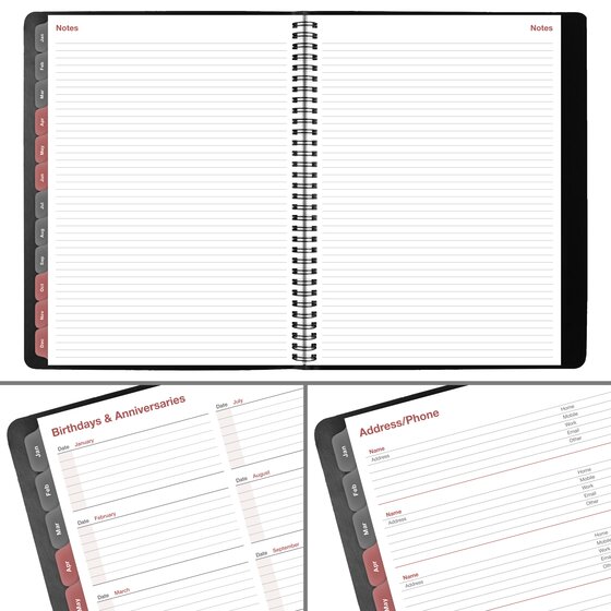 AT-A-GLANCE® 2027 Weekly Monthly Appointment Book Planner, Black