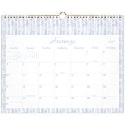 Leah Bisch™ for Mead Cambridge® 2027 Monthly Wall Calendar, Herringbone, Medium, 15" x 12"