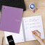 Five Star® Spiral Notebook Plus Study App, 1 Subject, Wide Ruled, 8" x 10 1/2", Amethyst Purple thumbnail images 3 of 6