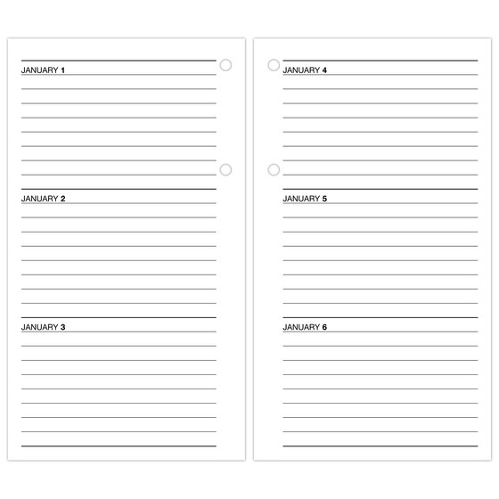 AT-A-GLANCE® 2027 Daily Loose-Leaf Desk Calendar Refill, Standard, 4 1/ ...