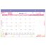 AT-A-GLANCE® Watercolors 2027 Monthly Desk Pad Calendar, Compact, 17 3/4" x 11" thumbnail images 1 of 7