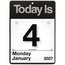 AT-A-GLANCE® 2027 “Today Is” Daily Wall Calendar, Small, 6" x 6" thumbnail images 1 of 5