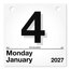 AT-A-GLANCE® 2027 “Today Is” Daily Wall Calendar Refill, Small, 6" x 6" thumbnail images 1 of 4