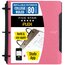 Five Star Flex® Refillable Notebook Plus Study App, 80 Sheets, College Ruled, 8 1/2" x 11", Prom Pink thumbnail images 1 of 6