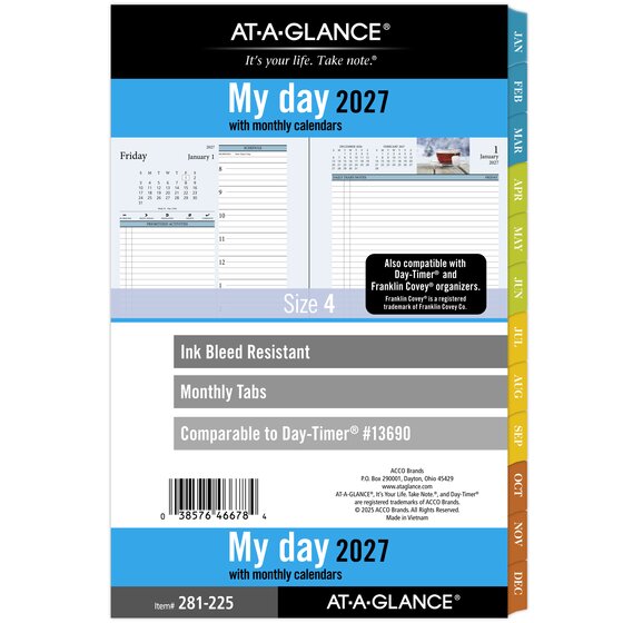 AT-A-GLANCE® 2027 Zenscapes Daily Monthly Planner Two Page Per Day