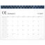 Mead Cambridge® WorkStyle® 2027 Monthly Desk Pad Calendar, Classic Navy, Standard, 21 3/4" x 17" thumbnail images 1 of 6