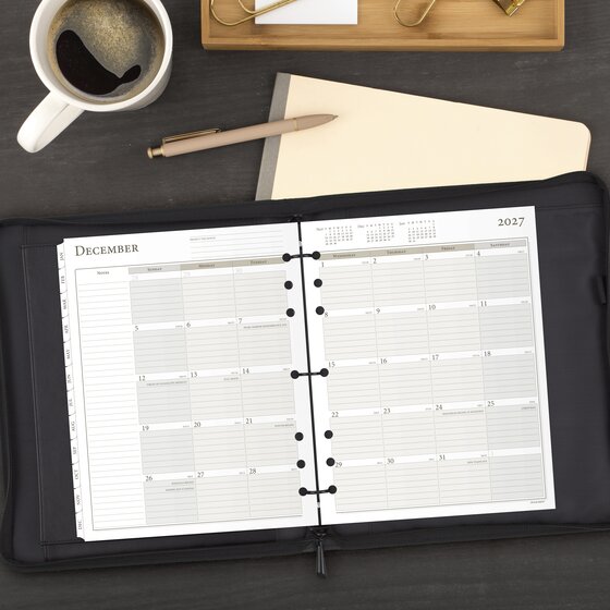 AT-A-GLANCE® 2027 Weekly Planner Refill, Loose Leaf, Folio Size, 8 1/2 ...