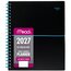 Mead® 2027 Basic Bungee Weekly Monthly Planner, Black with Blue Bungee, Large, 8 1/2" x 11" thumbnail images 1 of 9
