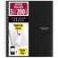 Five Star® Spiral Notebook Plus Study App, 5 Subject, Wide Ruled, 8" x 10 1/2", Black thumbnail images 1 of 6