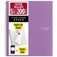 Five Star® Spiral Notebook Plus Study App, 5 Subject, Wide Ruled, 8" x 10 1/2", Amethyst Purple thumbnail images 1 of 6
