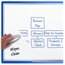 Mead® Melamine Non-Magnetic Whiteboard, 2" x 1 1/2", Aluminum Frame ​ thumbnail images 2 of 6