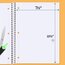 Mead® Spiral Notebook, 1 Subject, Graph Ruled, 100 Sheets, 7 1/2" x 10 1/2", Blue thumbnail images 3 of 6