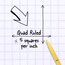 Mead® Filler Paper, Graph Ruled, 8" x 10 1/2", 400 Sheets/Pack thumbnail images 2 of 6