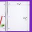 Mead® Spiral Notebook, 1 Subject, Wide Ruled, 70 Sheets, 8" x 10 1/2", 6 Pack, Colors Will Vary thumbnail images 3 of 6