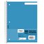 Mead® Spiral Notebook, 1 Subject, Graph Ruled, 100 Sheets, 7 1/2" x 10 1/2", Blue thumbnail images 1 of 6