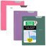 Five Star® Stay-Put Plastic 2-Pocket and Prong Folder, 4 Pack, Amethyst Purple, Prom Pink, Seaglass Green, White thumbnail images 1 of 6