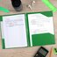 Five Star® Stay-Put Plastic 2-Pocket and Prong Folder, Retro Green thumbnail images 3 of 6