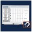 Quartet Matrix In Out Board, 23" x 16", Magnetic, Track Up To 15 Employees thumbnail images 2 of 6