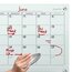 Quartet Infinity® Glass Magnetic Calendar Board, 24" x 18" (2' x 1 1/2'), White Surface thumbnail images 3 of 9