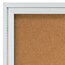 Quartet® Enclosed Cork Bulletin Board for Indoor Use, 2' x 3', 1 Door, Aluminum Frame thumbnail images 3 of 8