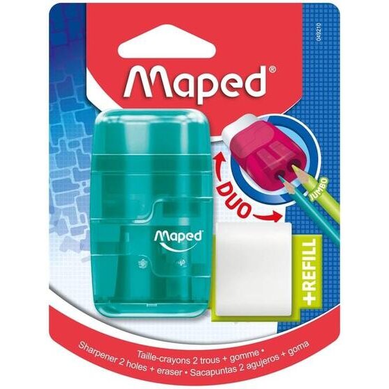 Maped Connect Sharpener & Eraser – Translucent