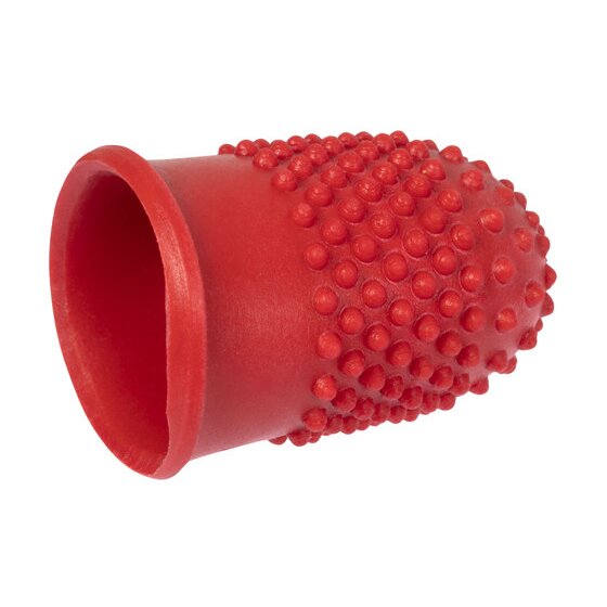 REXEL Finger Cones Size 1 Red – Pliable Rubber Thimblettes for Paper and Money Handling