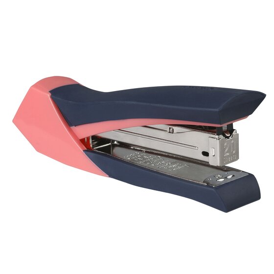 REXEL SmoothGrip Stapler – Flat Strip, Grey/Peach