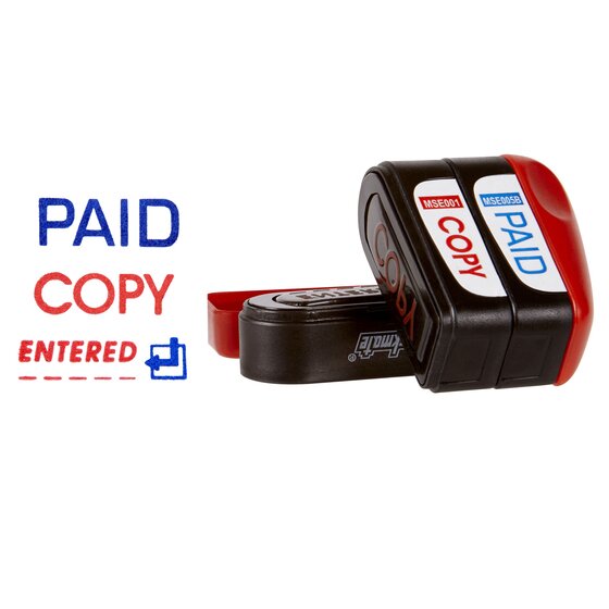 DeskMate Pre-Inked Office Stamp – Paid Copy Entered