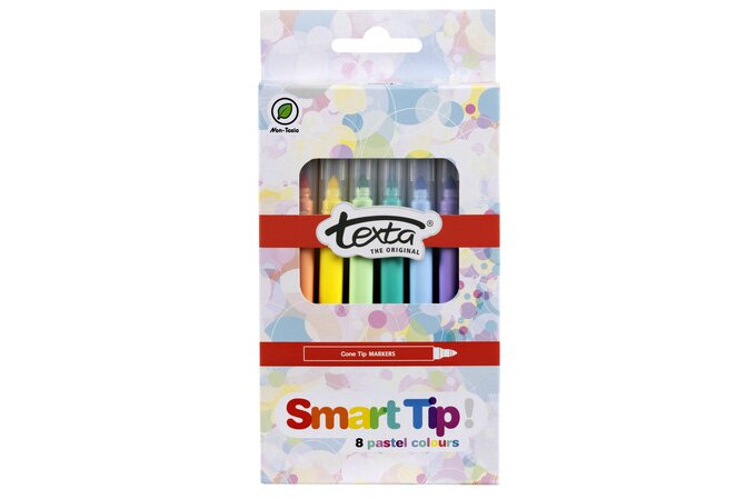 Texta Colouring In TEXTA SMART TIP COLOURING IN MARKER PASTEL PK8 | COLOURING | ACCO Partner