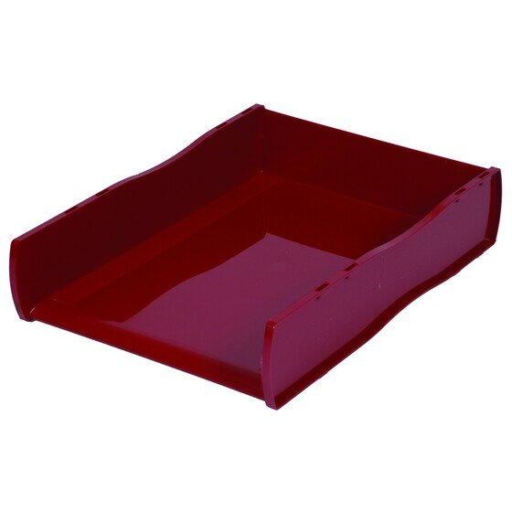 Esselte Nouveau Document Tray – Burgundy | Desk Organisation for Home & Office