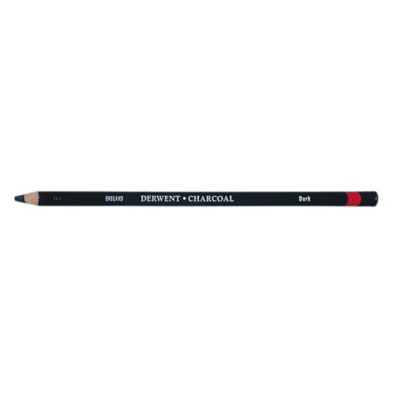 Derwent Charcoal Pencil Dark – Deep Blacks, Round Barrel for Drawing & Sketching