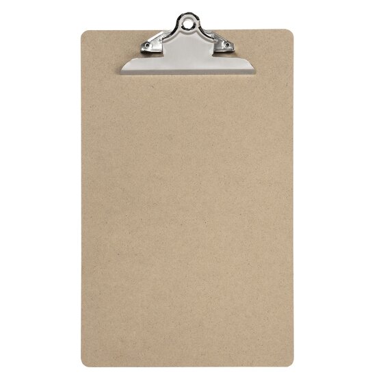 Marbig Professional Clipboard – Masonite, Foolscap, with Metal Clip & Pen