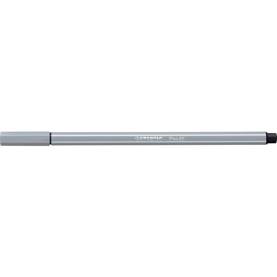 STABILO Pen 68 Fibre Tip Pen – Medium Cold Grey | 1.0mm M-Tip