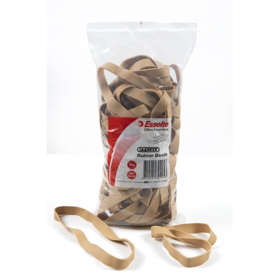 Esselte Superior Rubber Bands No 109 – Natural Rubber, One-Piece Build
