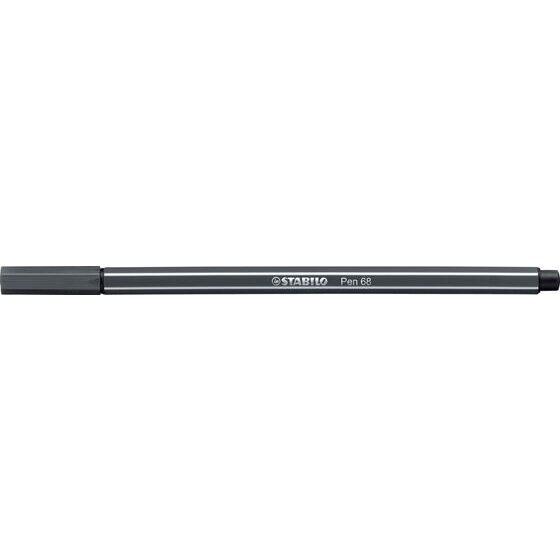 STABILO Pen 68 Fibre Tip Pen – Deep Cold Grey | 1.0mm M-Tip