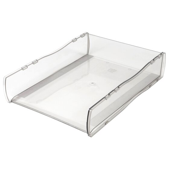 Esselte Nouveau Document Tray – Smoke | Sleek Desk Organiser for Home & Office