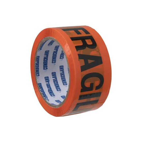 Cumberland Fragile Tape 48mm x 66m, 46 Micron, Orange