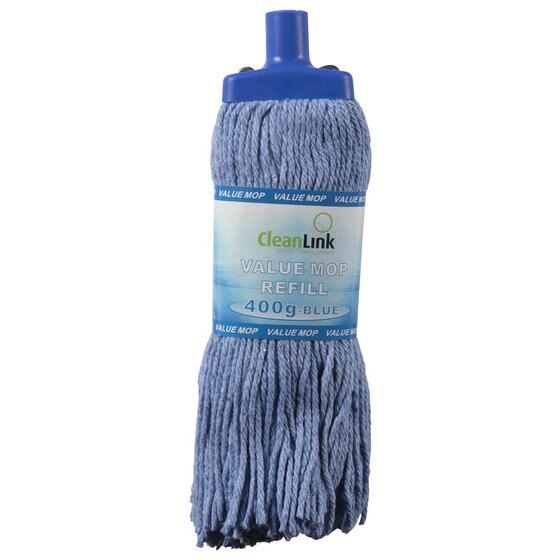 Cleanlink Mop Head 400gm Blue – Industry-Standard Colour-Coded Replacement