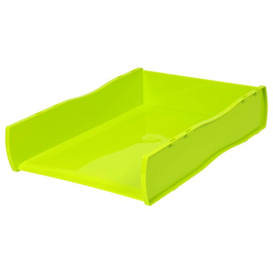 Esselte Nouveau Document Tray – Lime | Stackable Desk Organizer, Made in Australia