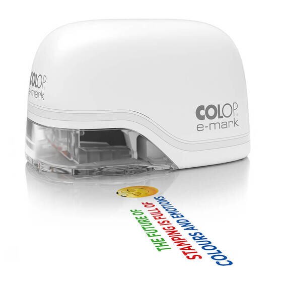 Colop e-mark Handheld Printer – White | App-Controlled Electronic Marking Device